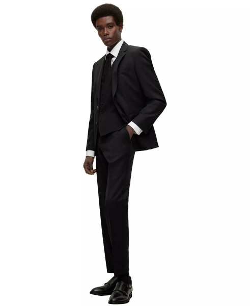 Мужская рубашка Slim Fit с легкой глажкой, белая - 4