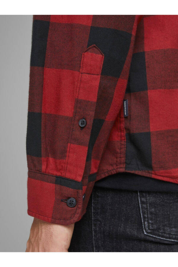 Мужская рубашка в клетку Jack&Jones Twill L/S - 7