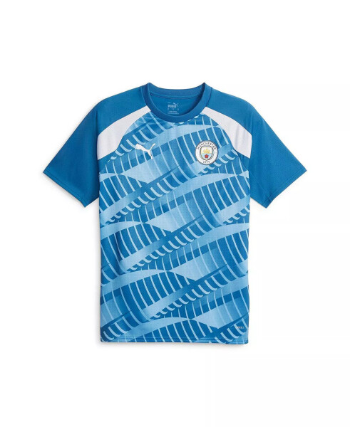 Мужская синяя футболка Manchester City 2023/24 Pre-Match Jersey Blue - 2