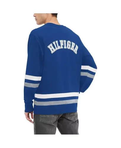 Мужская синяя футболка с длинным рукавом Nolan Tampa Bay Lightning - синяя - TOMMY HILFIGER (1)