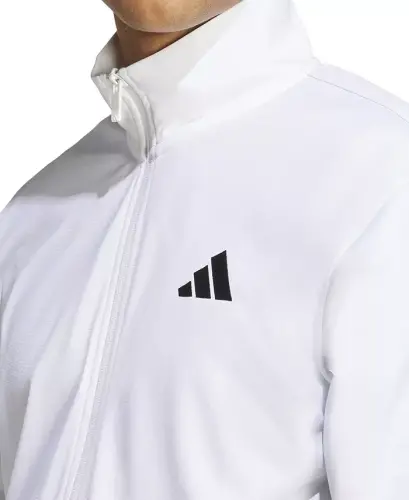 Мужская спортивная куртка с 3 полосками Tricot Regular - Белая - ADIDAS (1)