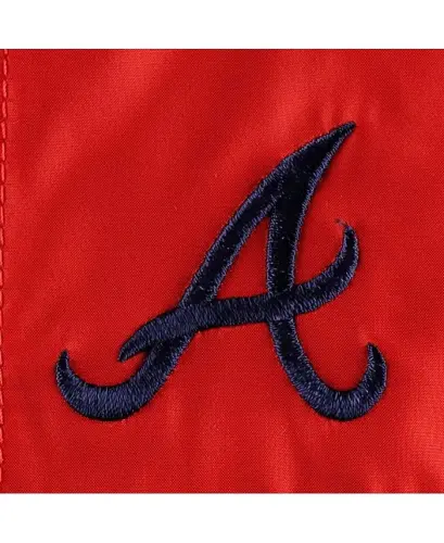 Мужская темно-синяя куртка Atlanta Braves Flash Forward Challenger большого размера с полной молнией Omni-Shade, ветровка - 5