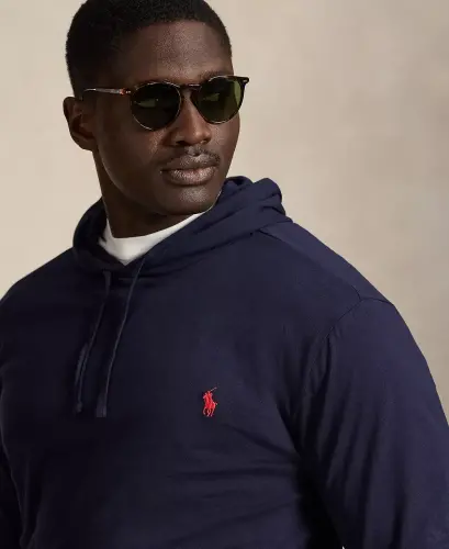 Мужская толстовка с капюшоном Big & Tall Jersey — чернила - 4