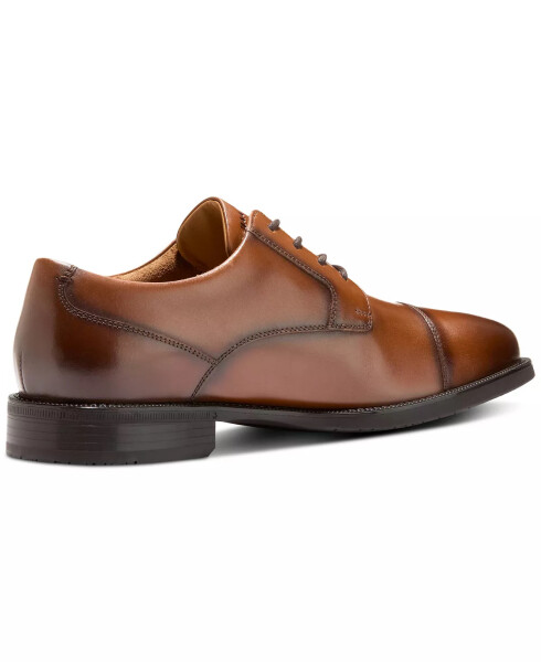 Мужская туфля из кожи с закрытой шнуровкой Bedford Cap Toe Oxford British Tan - 5