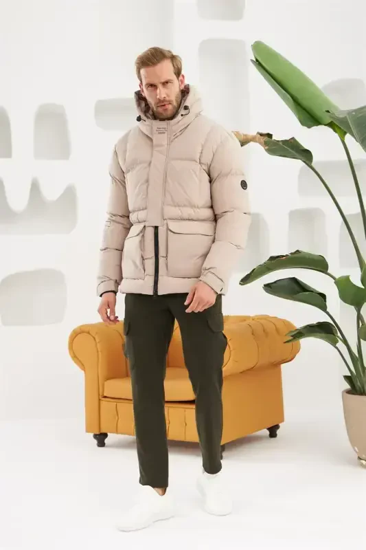 Мужская Водо- и Ветронепроницаемая Спортивная Надувная Куртка Камень-Камень - 3