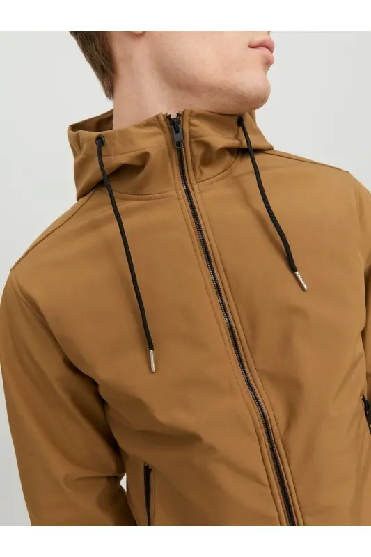 Мужская водостойкая куртка софтшелл Jjebasic 12236300-Otter - 4
