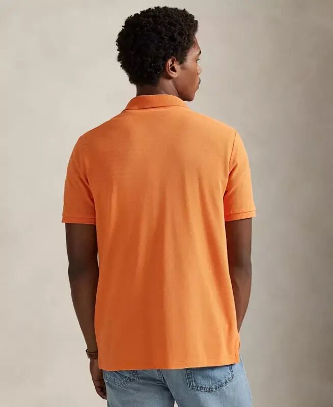 Мужская хлопковая облегающая футболка-поло Custom Slim Fit - Kona Orange - 2