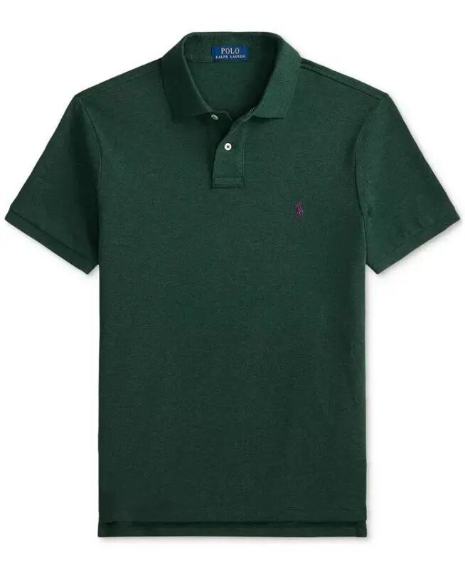 Men's Cotton Custom Slim Fit Mesh Polo Shirt - Supply Olive - 9