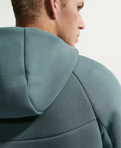 Мужская худи на молнии Tech Fleece - Mineral Slate/Black - 3