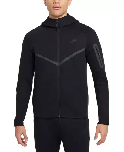Мужская худи Tech Fleece Windrunner на молнии с логотипом - 1
