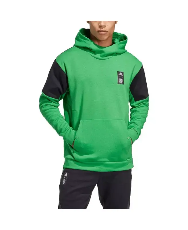 Мужская зеленая худи Austin FC 2023 Player Travel Pullover Hoodie-Green - 2