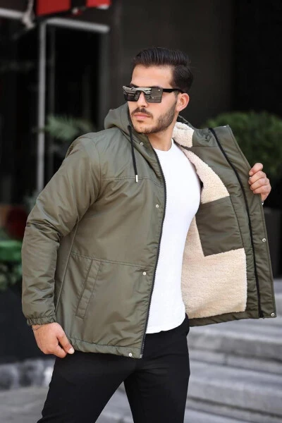 Мужская зимняя куртка, меховая куртка и пальто. - 3