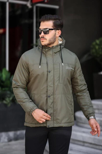 Мужская зимняя куртка, меховая куртка и пальто. - 4