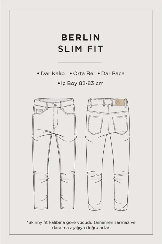 Мужские антрацитовые джинсы Berlin с эффектом потертости, стиранные, эластичные, узкие A32y3506 - 8