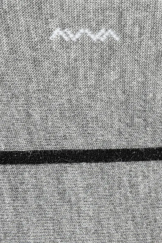 Мужские бамбуковые носки-тапочки с серыми полосками A41y8500 - 3