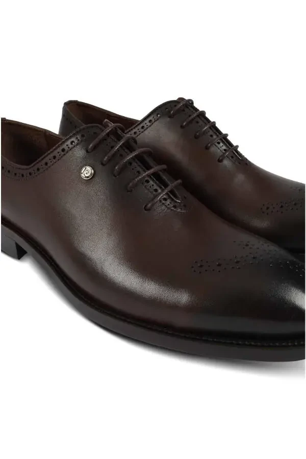 Мужские ботинки с завязками классического фасона, кожаные, с ортопедической подошвой, самая популярная модель - 1