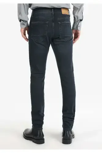 Мужские брюки 041 Danny Slim Fit, низкая посадка, прямой крой, темно-синий - COLIN’S (1)