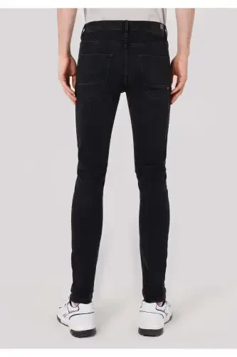 Мужские брюки Alex Super Slim Fit с низкой талией, узкие, черные - COLIN’S (1)