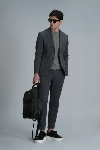 Мужские брюки чино Alex Smart Slim Fit Зеленые - 5