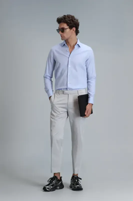 Мужские брюки чино Plus Smart Slim Fit Stone - 3