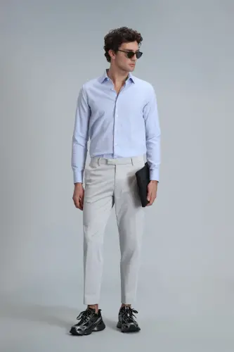 Мужские брюки чино Plus Smart Slim Fit Stone - 4