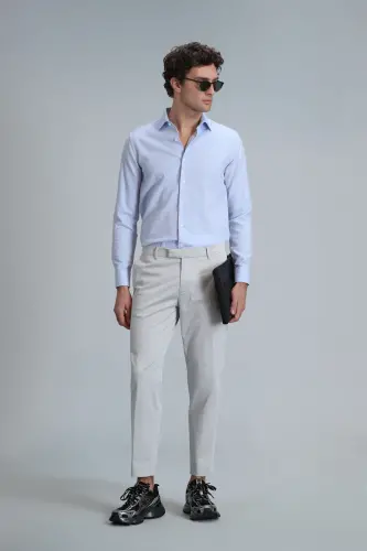 Мужские брюки чино Plus Smart Slim Fit Stone - 4