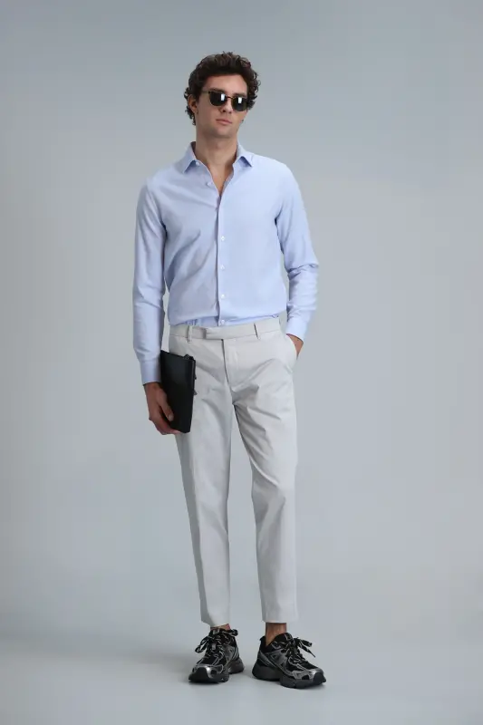 Мужские брюки чино Plus Smart Slim Fit Stone - 5