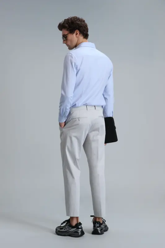 Мужские брюки чино Plus Smart Slim Fit Stone - 6