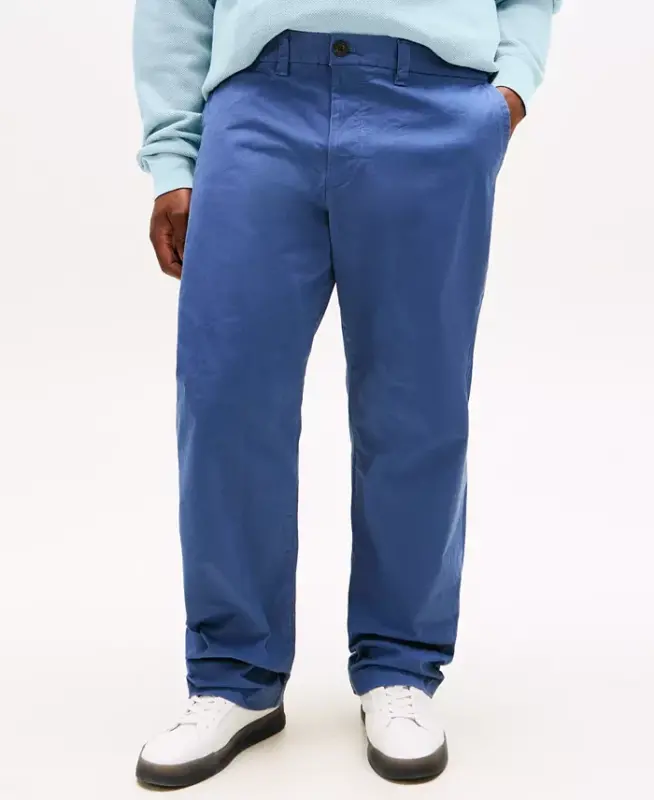 Мужские брюки чино TH Flex Stretch Custom-Fit Big & Tall — винтажный индиго - 1