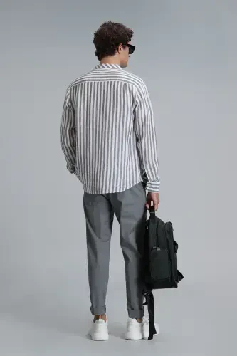 Мужские брюки чино Tom Smart Slim Fit Зеленый - 6