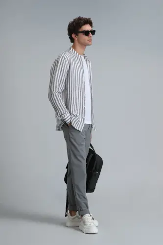 Мужские брюки чино Tom Smart Slim Fit Зеленый - 3