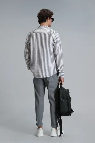 Мужские брюки чино Tom Smart Slim Fit Зеленый - 6