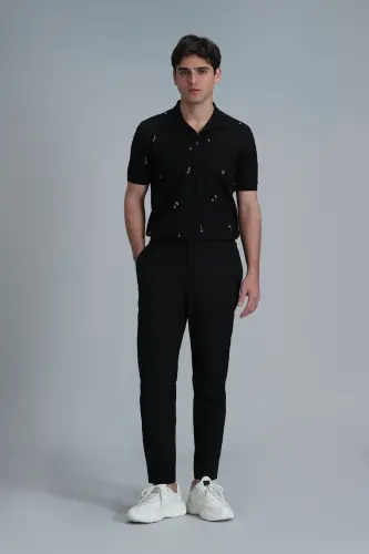 Мужские брюки чинос Glen Smart Slim Fit Черные - 4