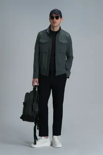 Мужские брюки чинос Glen Smart Slim Fit темно-синие - 5