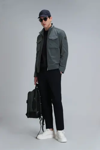 Мужские брюки чинос Glen Smart Slim Fit темно-синие - 1