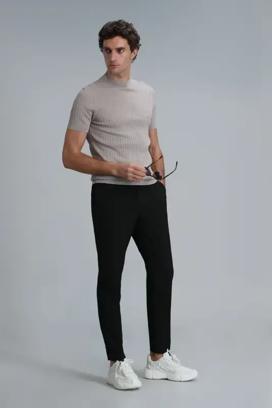 Мужские брюки чинос Hery Smart Slim Fit Black - 3