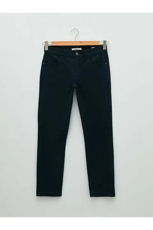 Мужские брюки чинос LCWAIKIKI классического покроя Slim Fit - 5