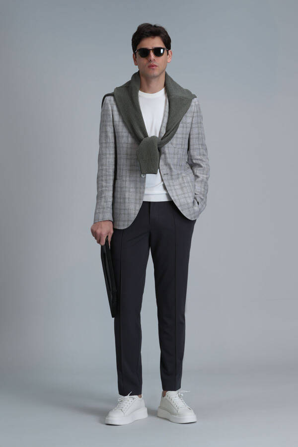 Мужские брюки чинос Simon Smart Slim Fit Зеленый - 8