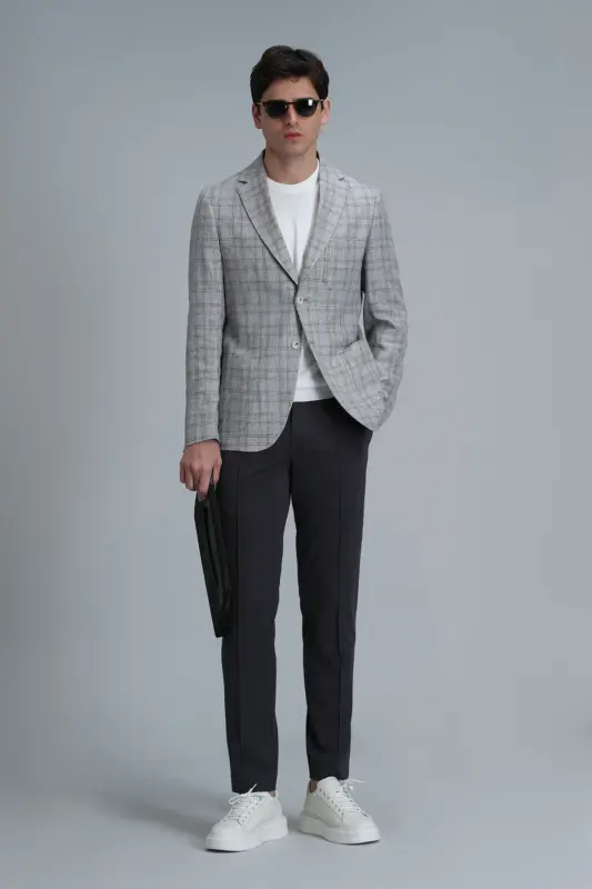 Мужские брюки чинос Simon Smart Slim Fit Зеленый - 3