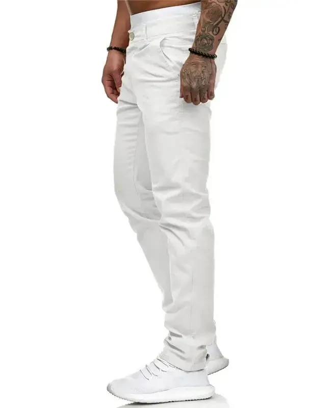 Мужские брюки чинос Slim Fit Stretch Flat-Front Skinny Dress Pants - 5