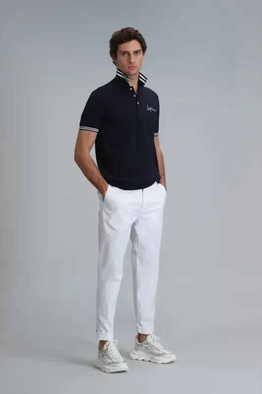 Мужские брюки чинос Tom Smart Slim Fit Белые - LUFIAN