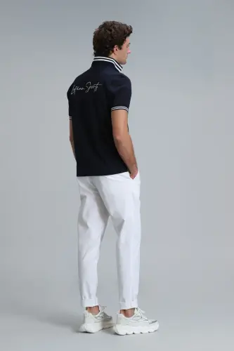 Мужские брюки чинос Tom Smart Slim Fit Белые - 6