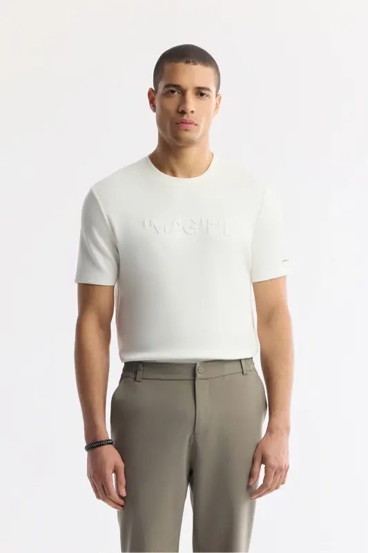 Мужские брюки цвета хаки Slim Fit с эластичной талией из бистрейчевой ткани. - 7