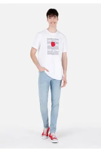 Мужские брюки Danny Slim Fit Низкая Посадка Прямой Крой Синий - 3