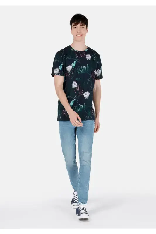 Мужские брюки Danny Slim Fit с низкой посадкой, прямой крой, синий - 1