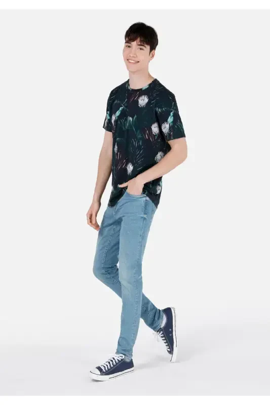 Мужские брюки Danny Slim Fit с низкой посадкой, прямой крой, синий - 3