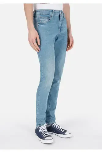 Мужские брюки Danny Slim Fit с низкой посадкой, прямой крой, синий - 4