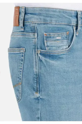 Мужские брюки Danny Slim Fit с низкой посадкой, прямой крой, синий - 5