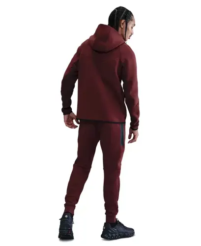 Мужские брюки-джоггеры Tech Fleece на шнурке - Темно-красный/Бордовый - 5