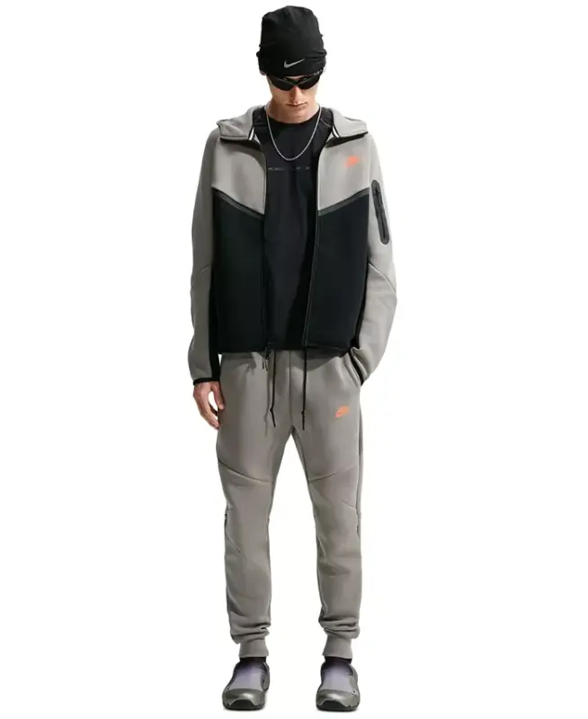 Мужские брюки-джоггеры Tech Fleece на шнурке - Темно-красный/Бордовый - 9
